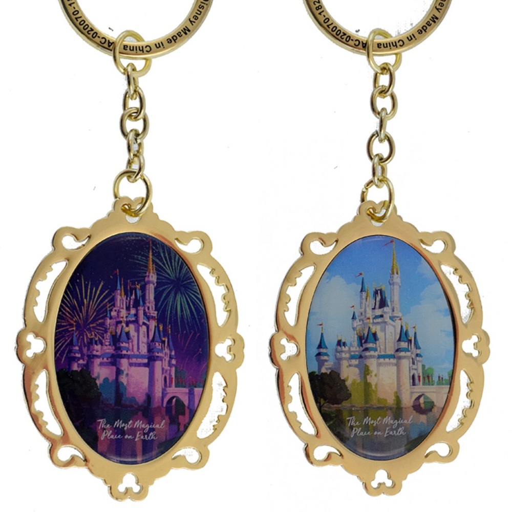 NWT Disney World Magic Kingdom Most Magical Place On Earth Double Sided Keychain